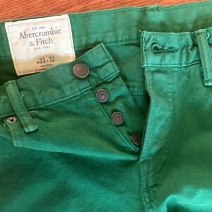Green Abercrombie & Fitch skinny jeans. Size 33
